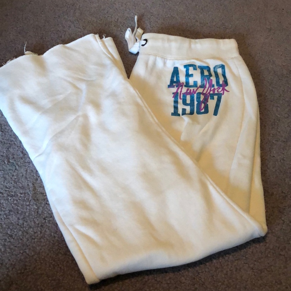 Aeropostale White Sweatpants